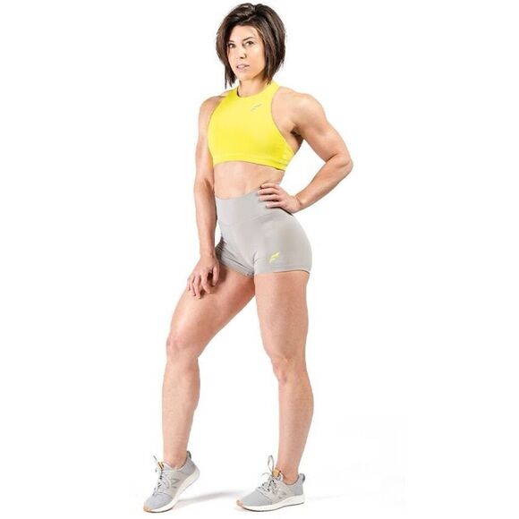 NWT Flag Nor Fail Vivid shorts gray yellow size small - Picture 4 of 8